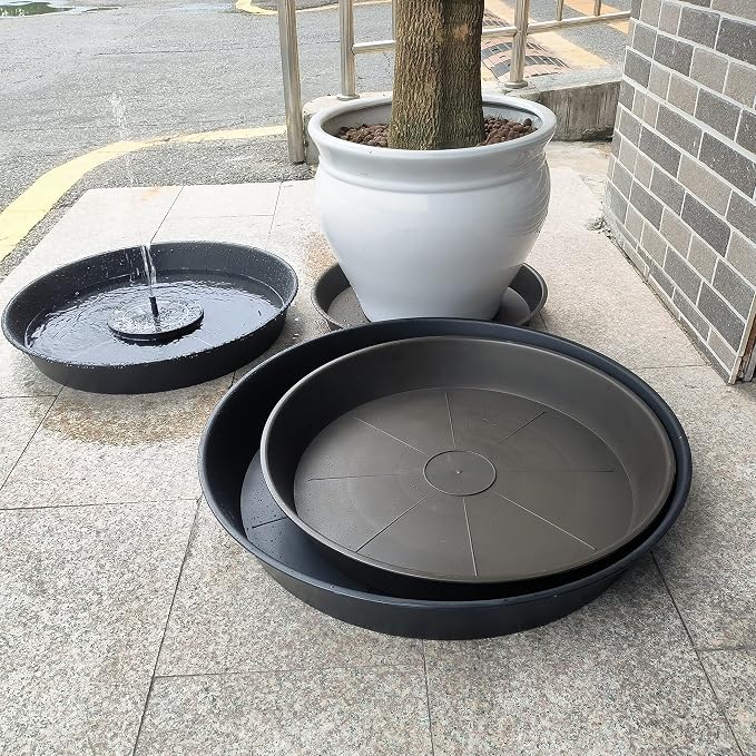 2 Pack of 25 26 inch Plant Saucer Round, 4.2" Depth Tray, Large Plant Saucers - Image 3