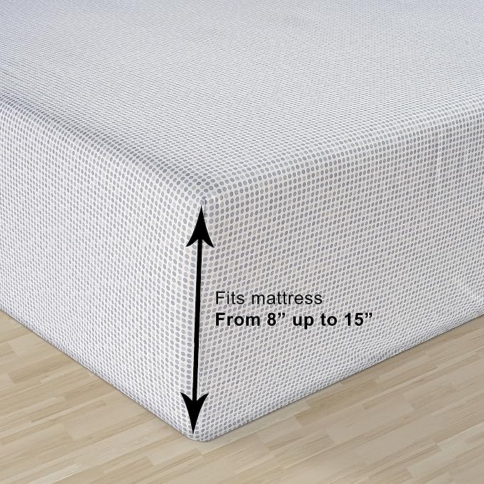 LANE LINEN 100% Organic Cotton Pre Washed Extra Long Twin Sheets Low Pill Fade - Image 4