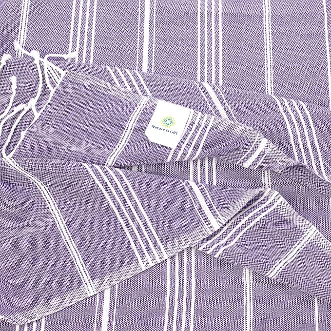 Turkish Beach Towel | 100% Cotton, 38 x 70 Inches | Quick Dry, Sand Free - Image 2