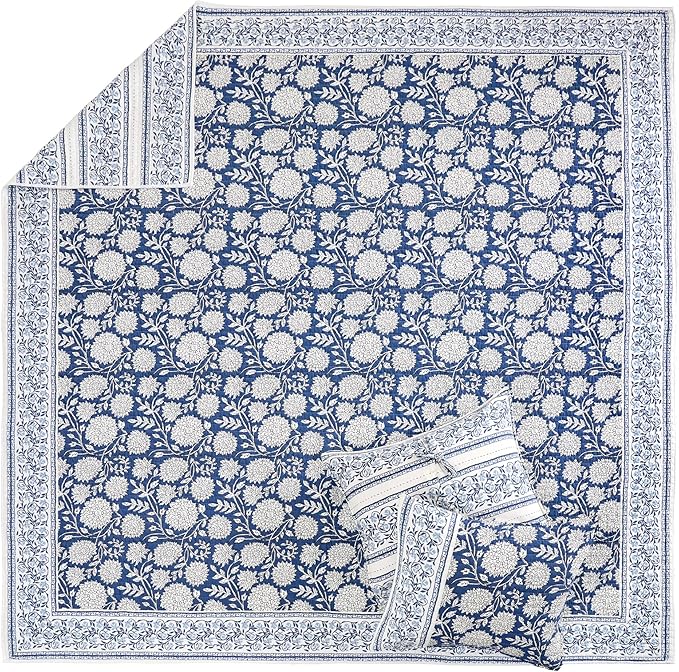 Levtex Home Adare Denim Reversible Full/Queen Quilt Set - Image 6
