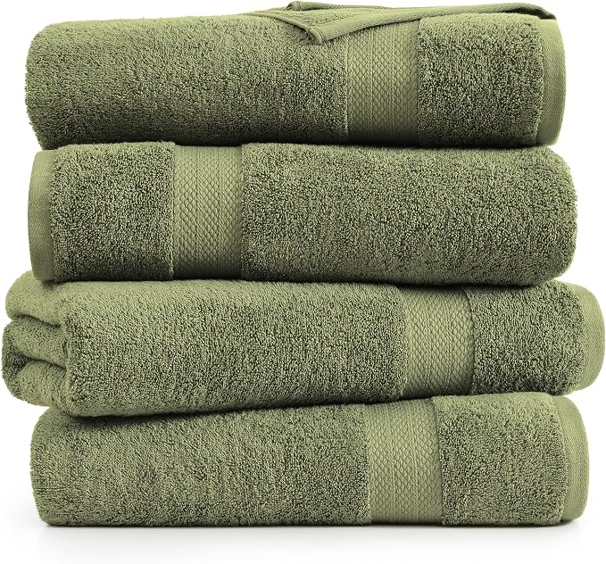 LANE LINEN 4 PCs Bath Towels Set - Image 2