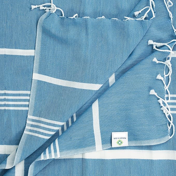Beach Towel 100% Cotton Turkish Beach Towel Adult 38x70 Inch Pre-washed - Image 2