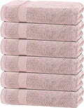 White Classic Wealuxe Pink Bath Towels 24x50 Inch, Cotton Towel Set by WhiteClassic