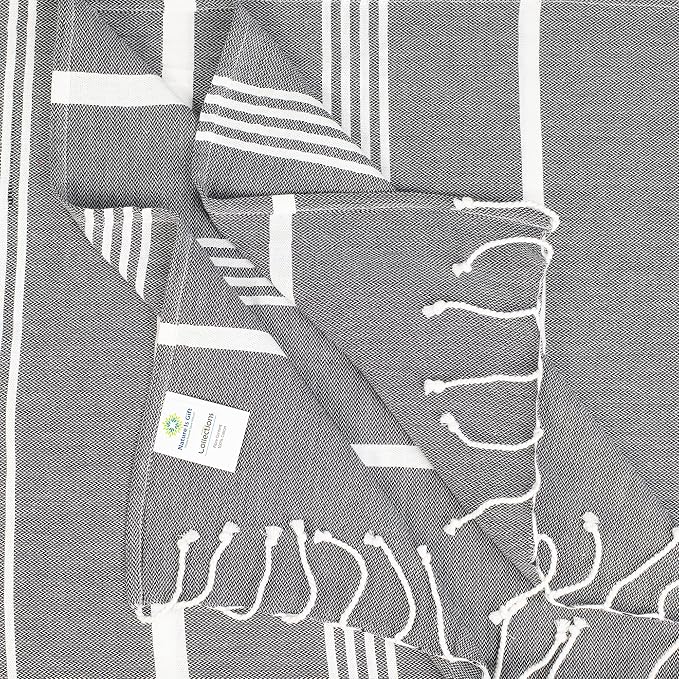 Beach Towel 100% Cotton Turkish Beach Towel Adult 38x70 Inch Pre-washed - Image 2