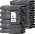 Commercial Bulk Pack of 12 Small Bath Towels – 100% Cotton Terry 24" x 46" – by TEXCRAFT
