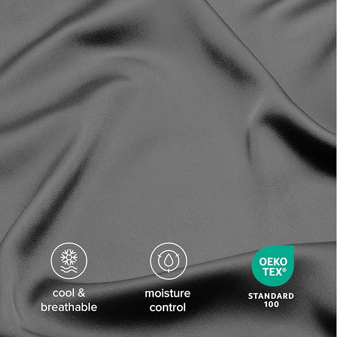 Bare Home 100% Rayon Made from Bamboo Luxury Queen Size Set of 2 Cooling - Image 4