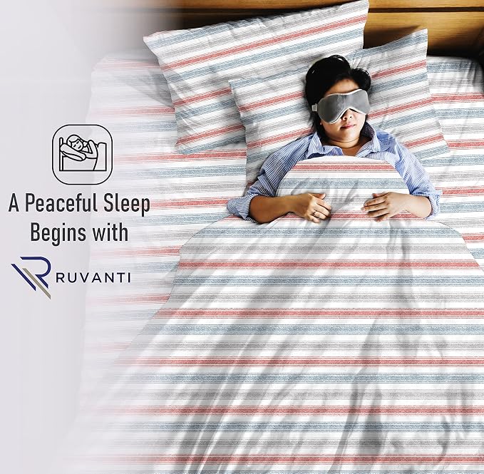 RUVANTI 100% Cotton Sheets – California King Percale Bedding, Cooling & - Image 8