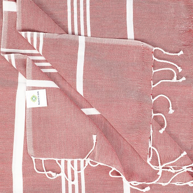 Beach Towel 100% Cotton Turkish Beach Towel Adult 38x70 Inch Pre-washed - Image 2