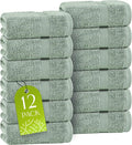 White Classic Green Washcloths Set by WhiteClassic