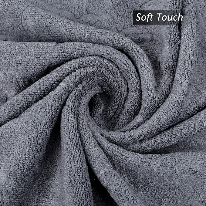 JML Bath Towels Set of 6, Oversized Large Microfiber Bath Towels - Image 5