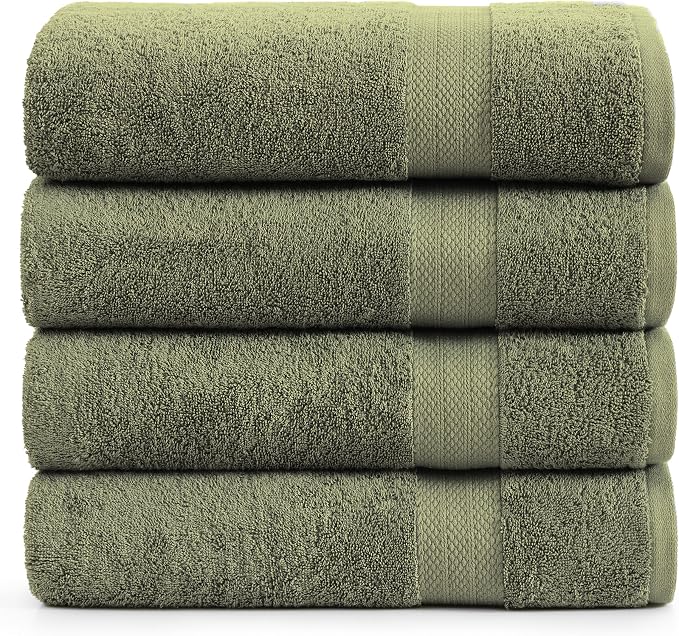 LANE LINEN 4 PCs Bath Towels Set by LaneLinen