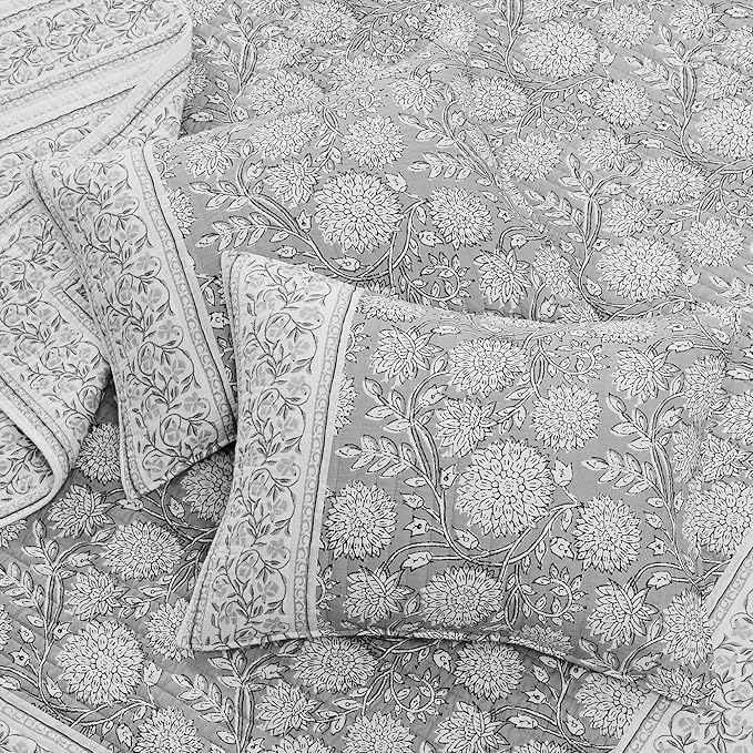 Levtex Home Adare Grey Reversible Full/Queen Quilt Set - Image 5