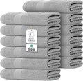 Commercial Bulk Pack of 12 Bath Towels – 100% Cotton Terry 24" x 48" – Ideal by TEXCRAFT