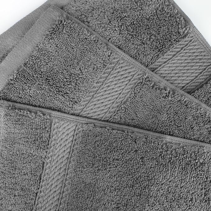 SUPERIOR Egyptian Cotton Pile 8 Piece Towel Set, Includes 2 Bath, 2 Hand - Image 5