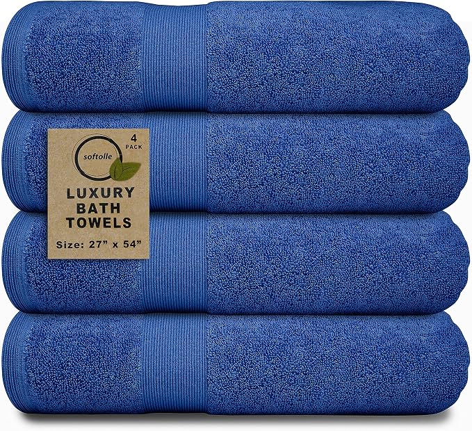 Softolle Luxury Bath Towels Set of 4 | Towels by Softolle