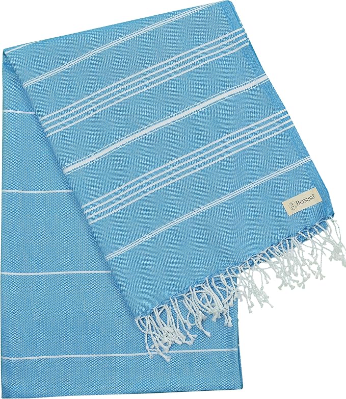 Bersuse Towels Anatolia XL Beach Blanket Throw Blanket Turkish Towel 100% - Image 6